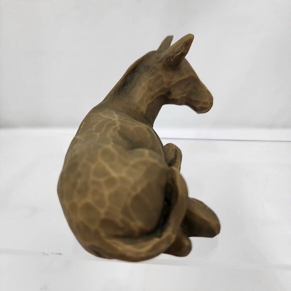 Willow Tree Nativity Replacement Stable Animal Brown Donkey Laying - Picture 3 of 7
